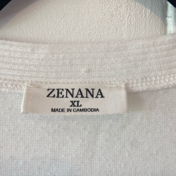 🌟 3 FOR $10 🌟  Zenana white fine knit 3/4 sleeve cardigan with snap closure - Picture 4 of 5